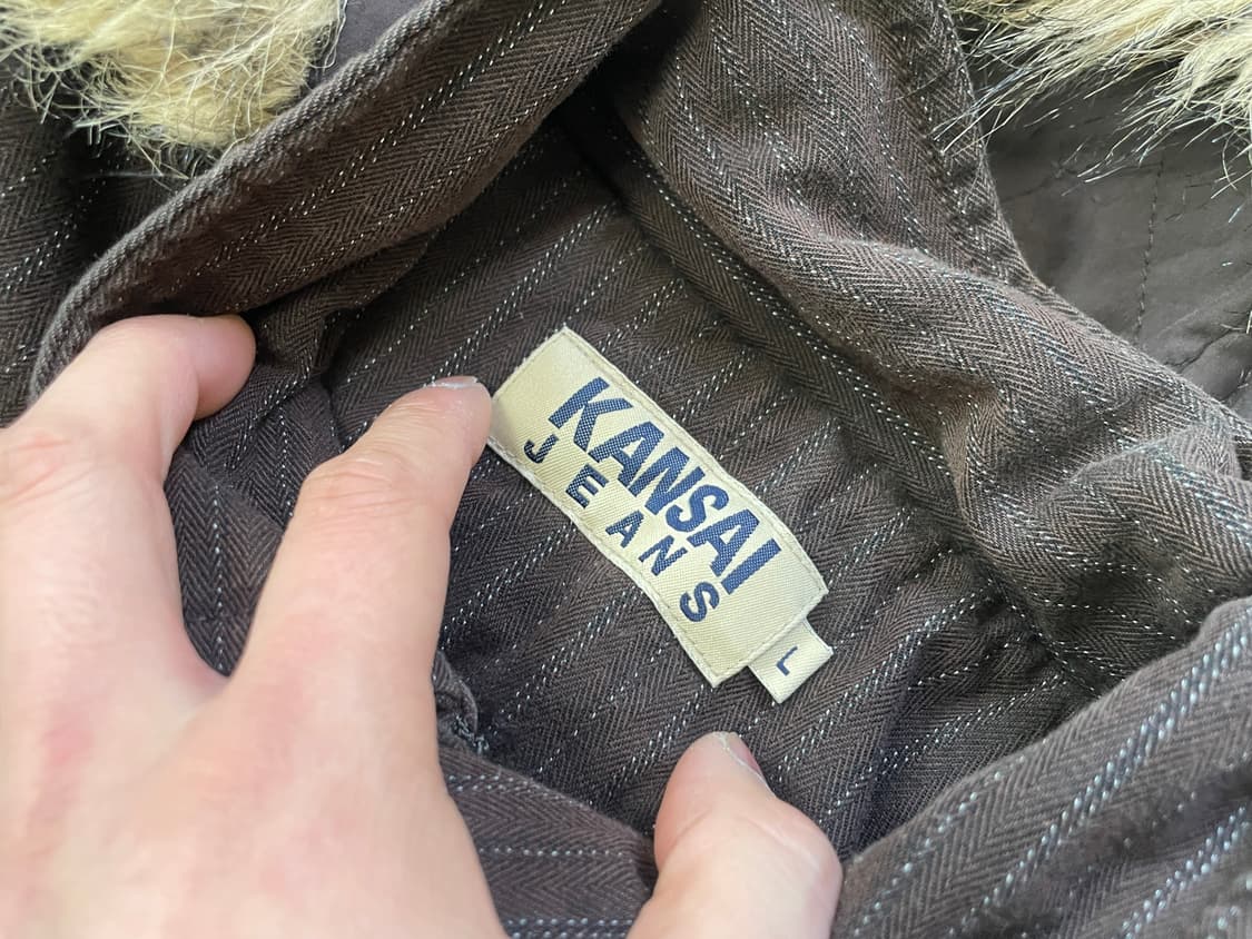 간사이 야마모토 브라운 퍼트리밍 자켓  J03986 상품이미지4