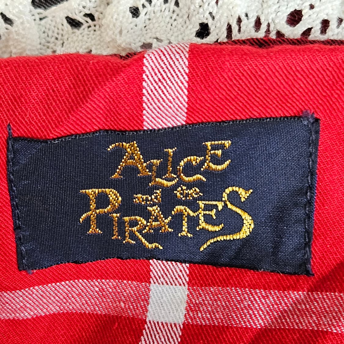 Alice and the Pirates레드 체크 점퍼스커트 상품이미지8