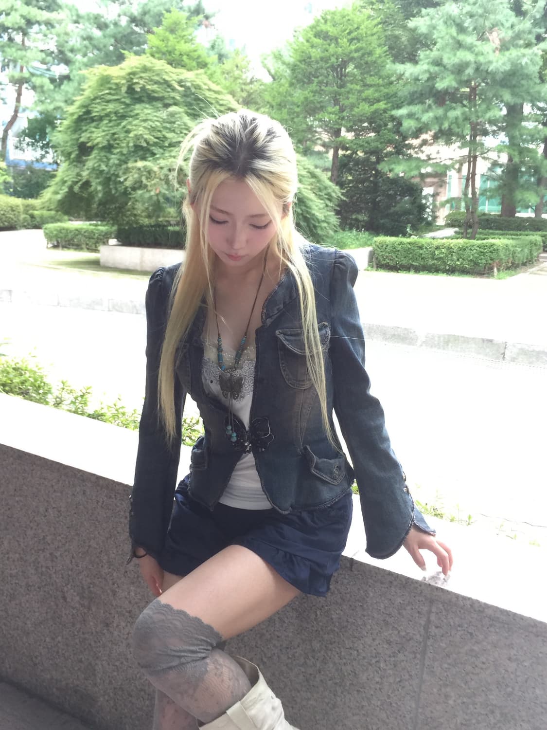 개대장 나비 데님 자켓 상품이미지6