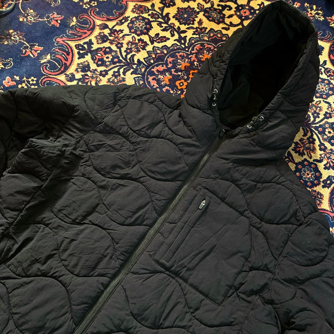 에디바우어 22FW 퀄팅 후드 패딩 점퍼 XL size 상품이미지2