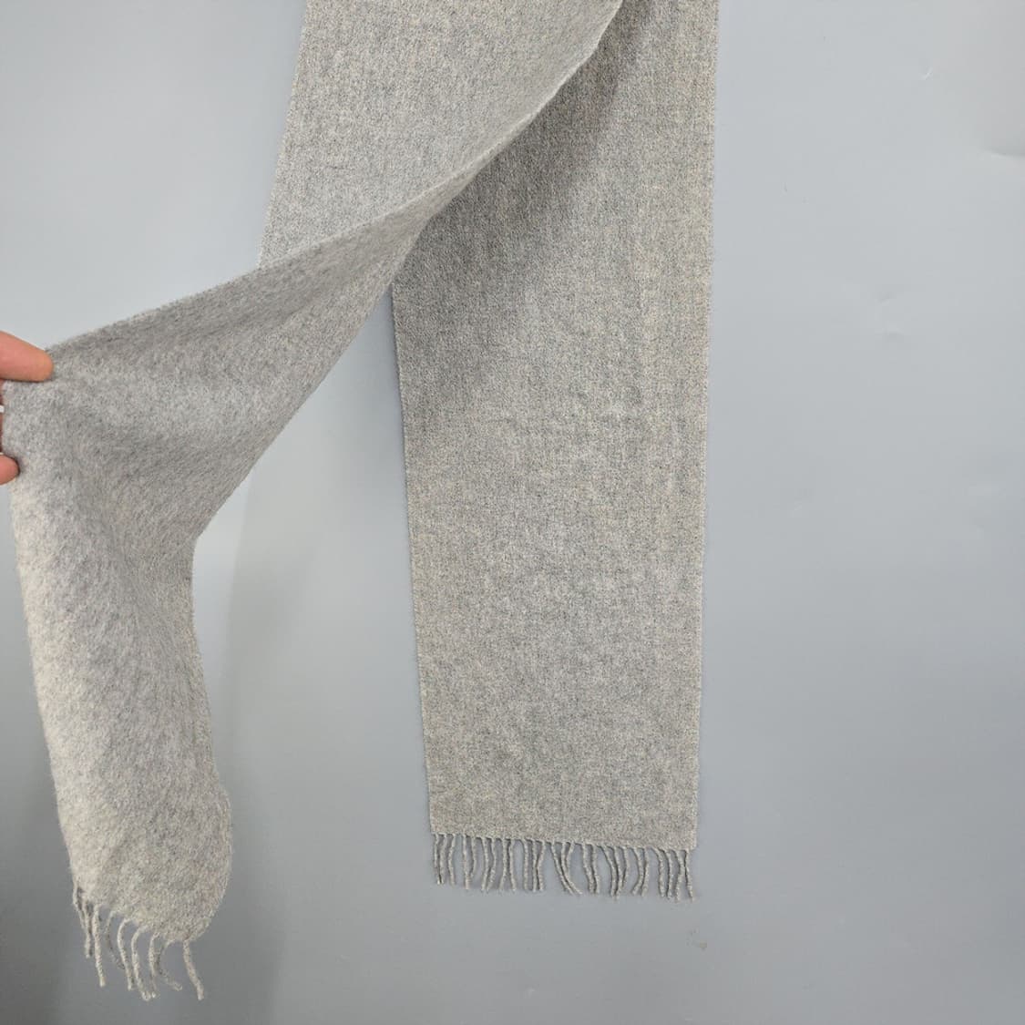 하이랜드스토어(HIGHLAND STORE) 퓨어 캐시미어 머플러 그레이 상품이미지3