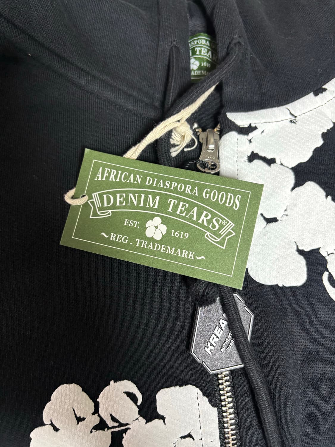 데님티어스 후드집업 블랙 L 상품이미지1