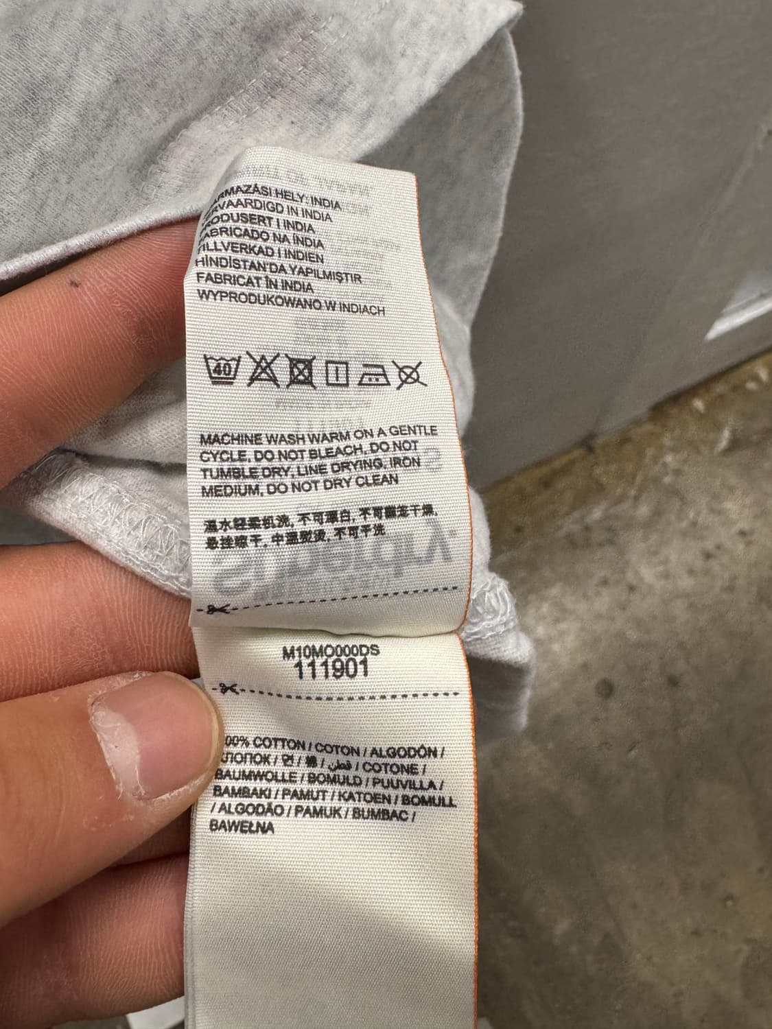 수퍼드라이 그레이 반팔 티셔츠 XL 상품이미지6