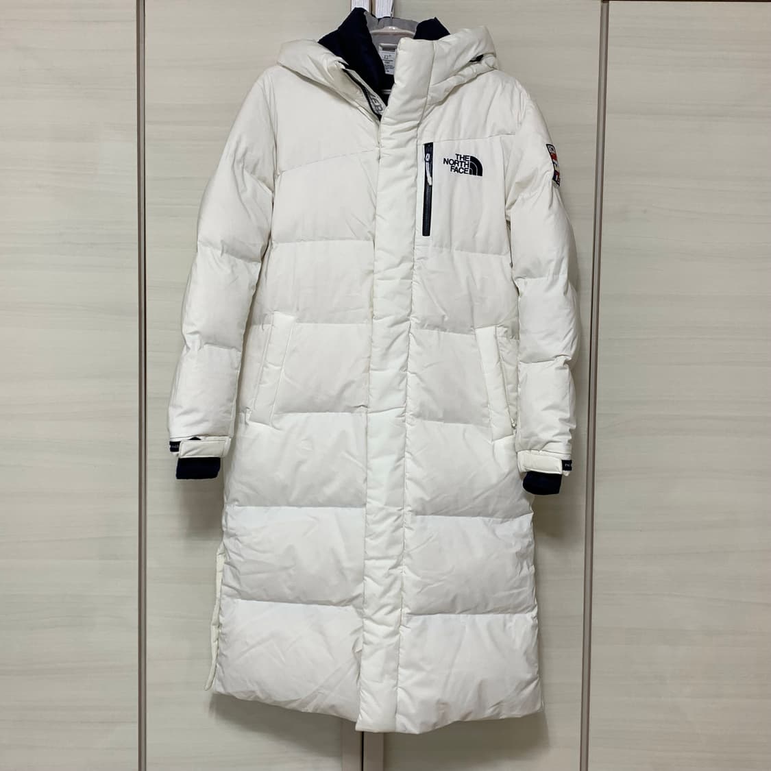 노스페이스 평창동계올림픽 화이트 롱패딩 오리털 M 95 상품이미지1