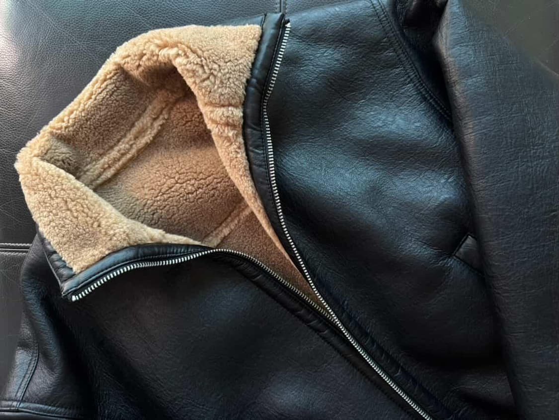 로우클래식 시어링 블루종 무스탕 L 상품이미지2