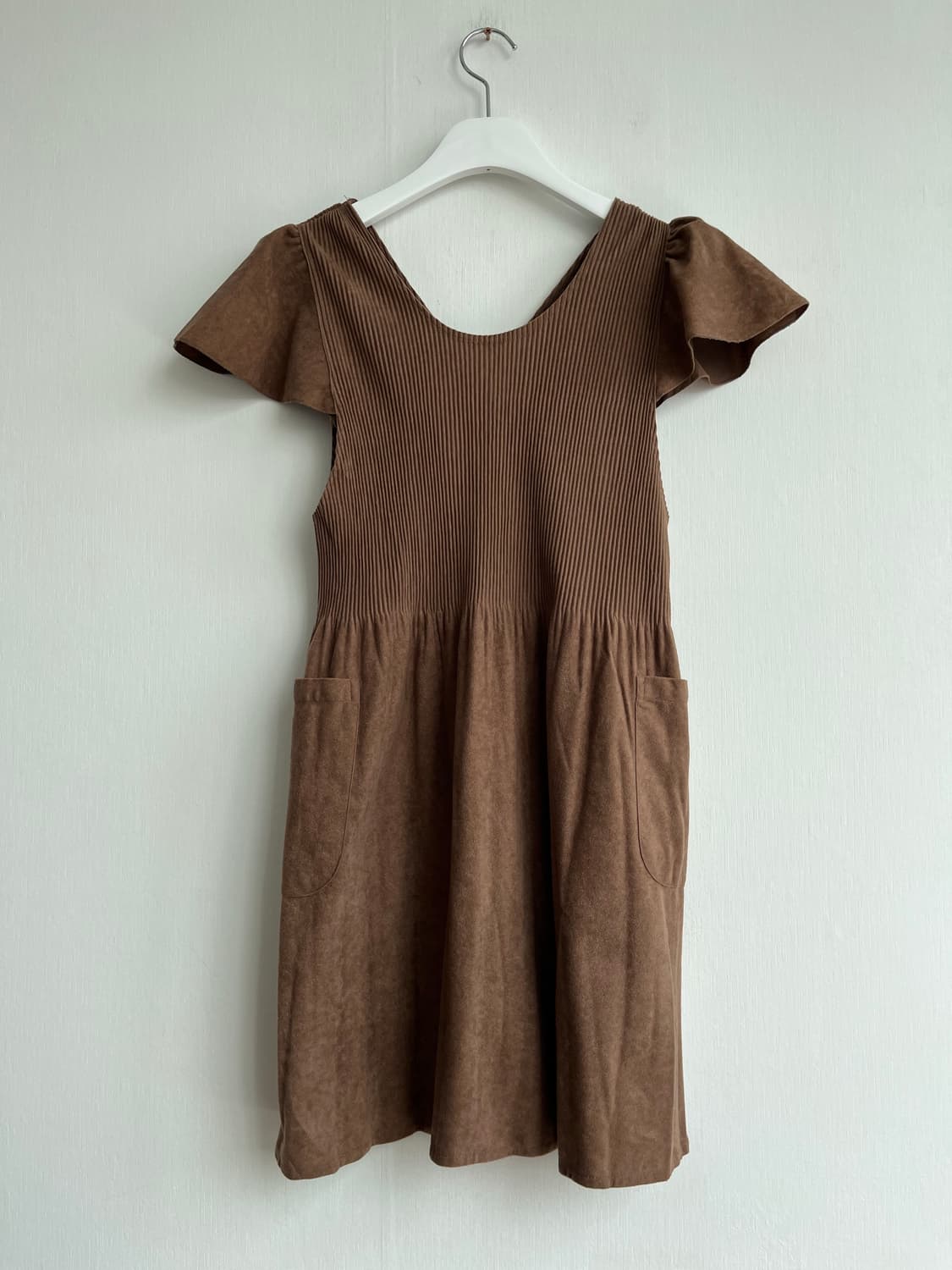  N° THE FEELING 브라운 포켓 미니 원피스 상품이미지6