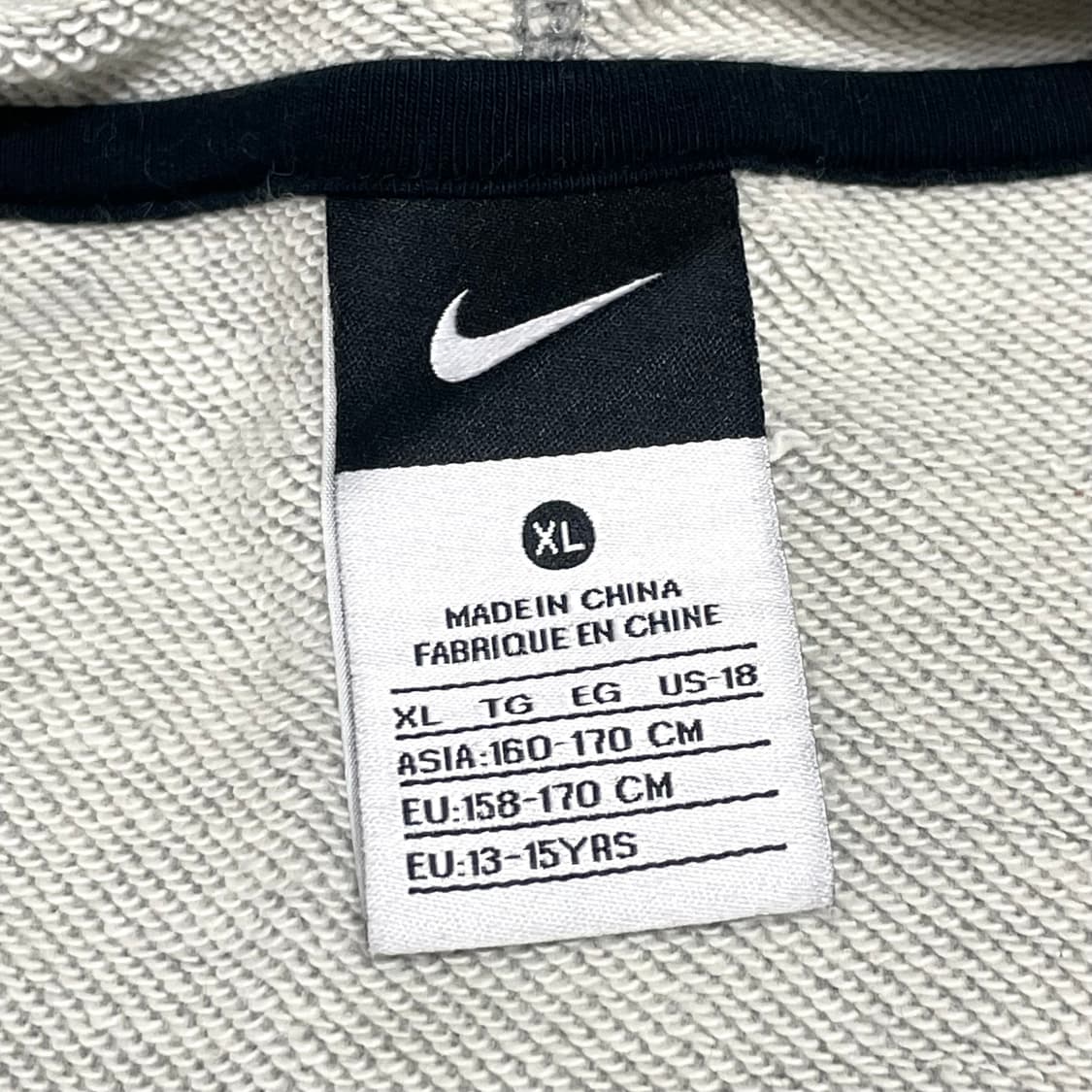 나이키 스펠로고 그레이 후드집업 여성XL 상품이미지4