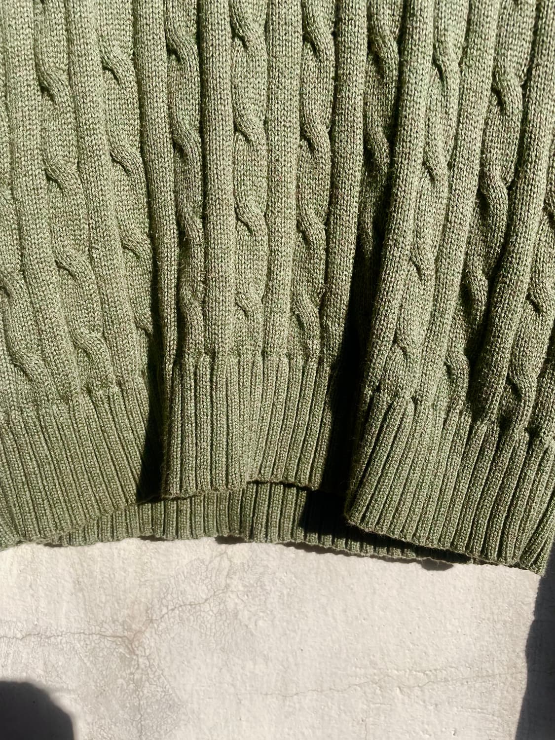 Ralph Lauren Green Cable Knit Sweater 상품이미지3