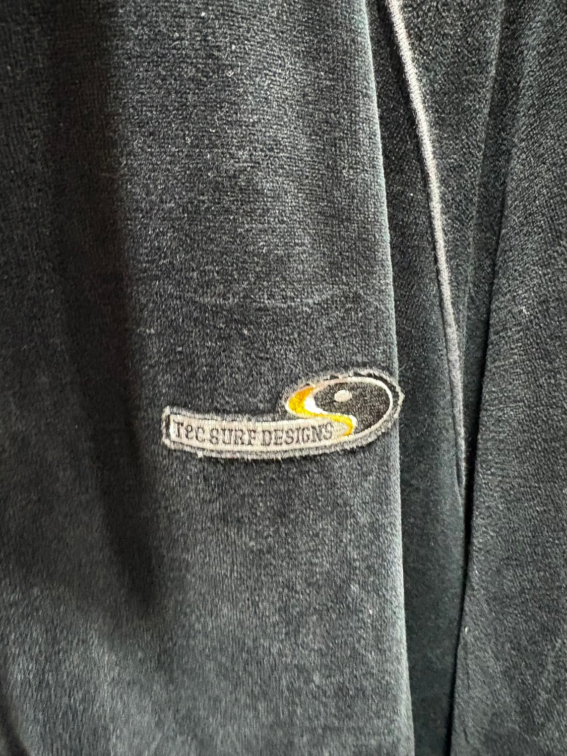 M 서프 디자인 벨벳 블랙 트랙탑 상품이미지4