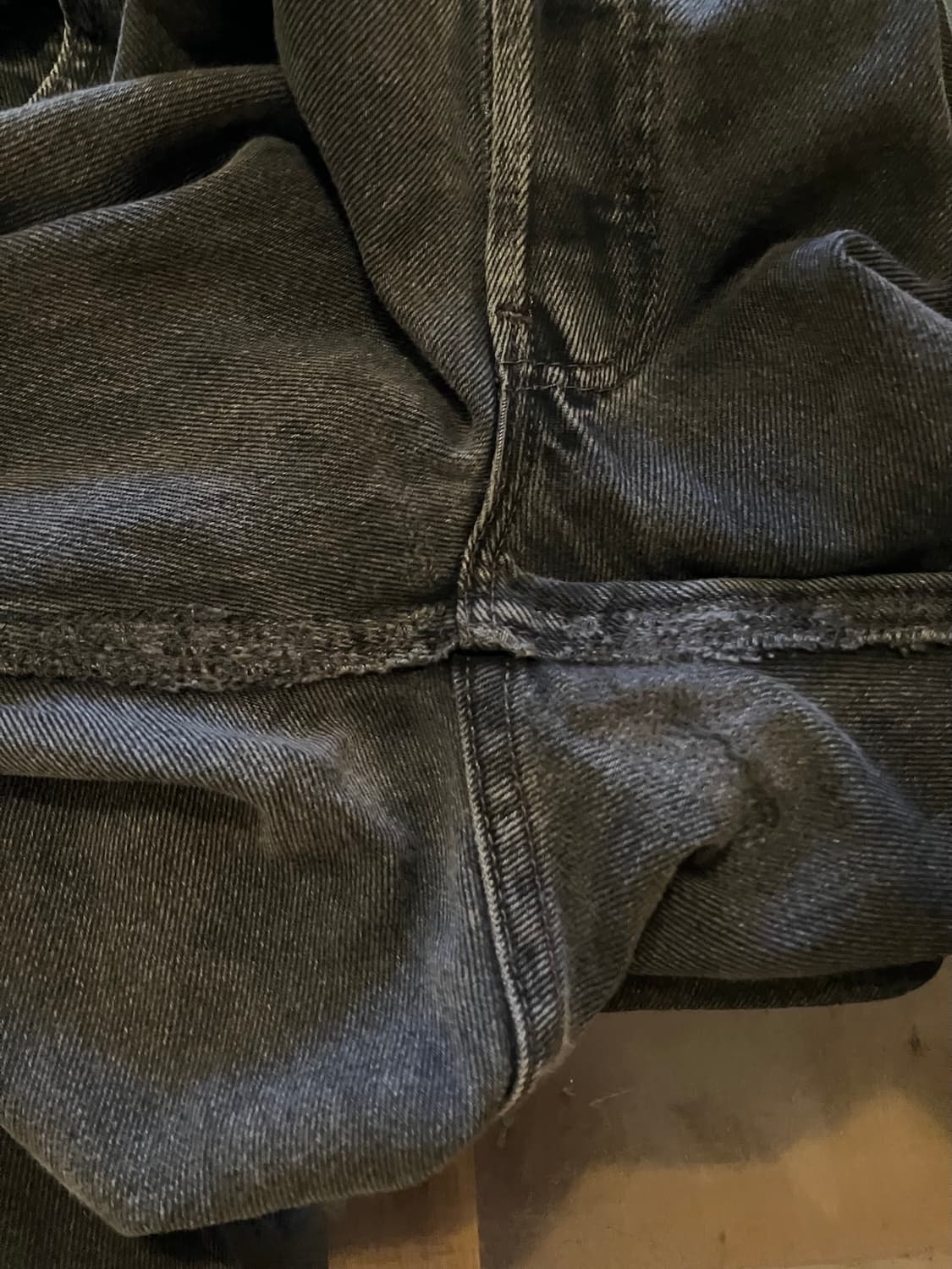 USA 빈티지 리바이스 501 0660 블랙진 흑청 데님 팬츠 상품이미지8