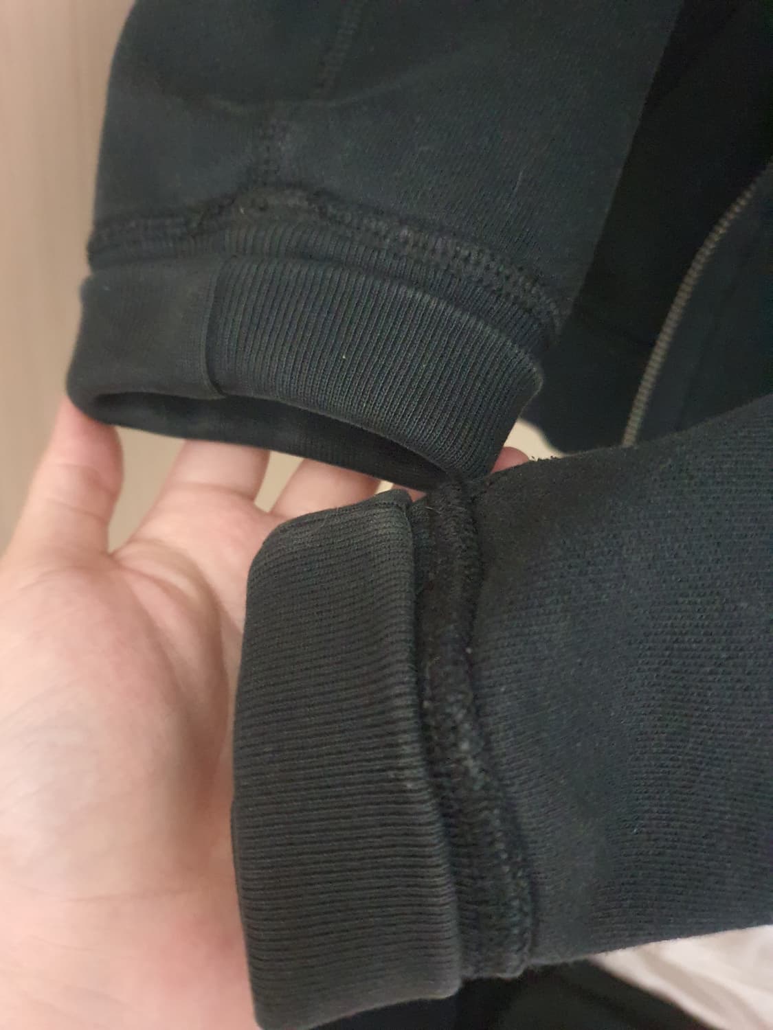 폴로 후드집업 블랙 사이즈 M 상품이미지6