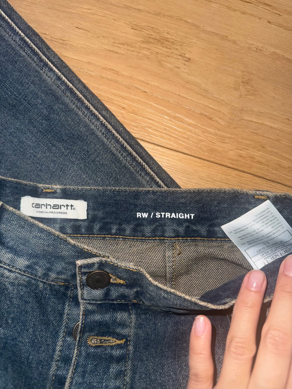 칼하트wip 마빈 데님 스커트 상품이미지4