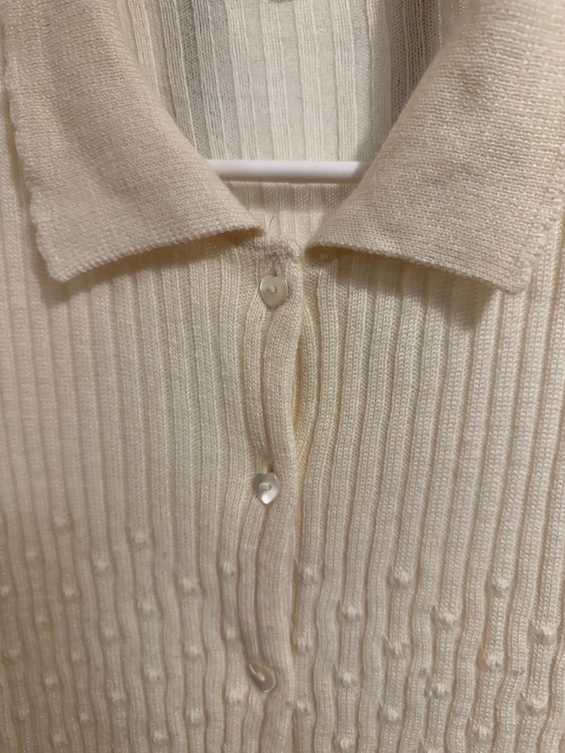 니트 반팔 가디건 세트 (아이보리) 상품이미지6