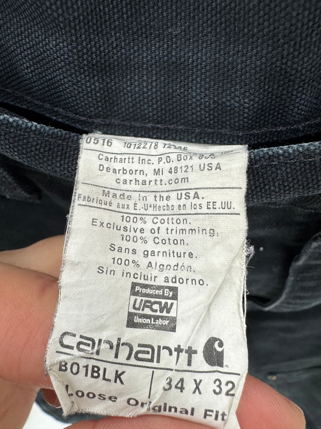 빈티지 칼하트 카펜터 더블니 34 상품이미지4