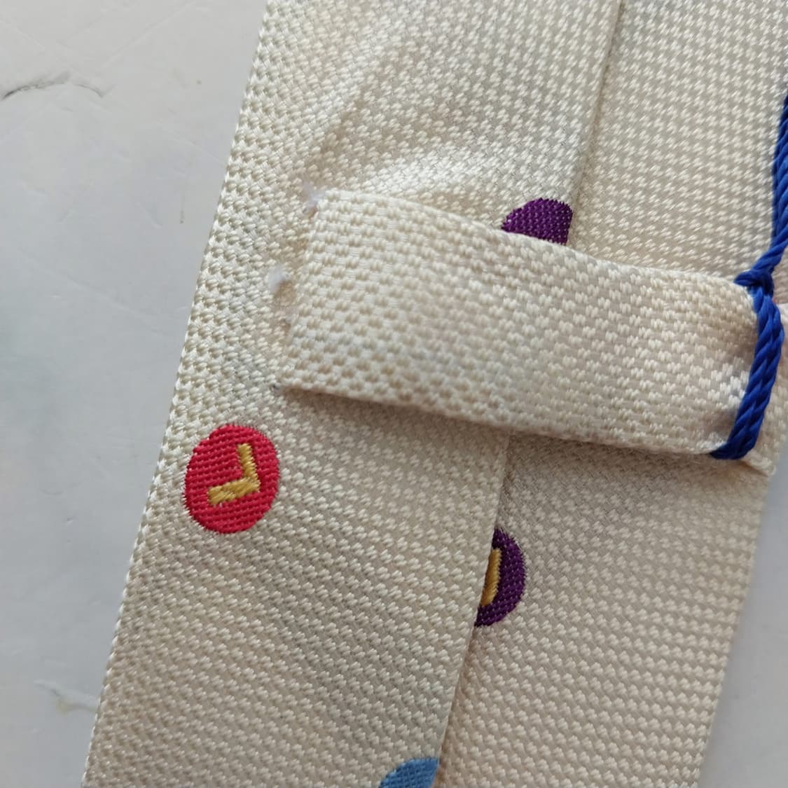 질스튜어트 실크 도트 패턴 넥타이 5.6cm S등급 새상품 K2402 상품이미지10