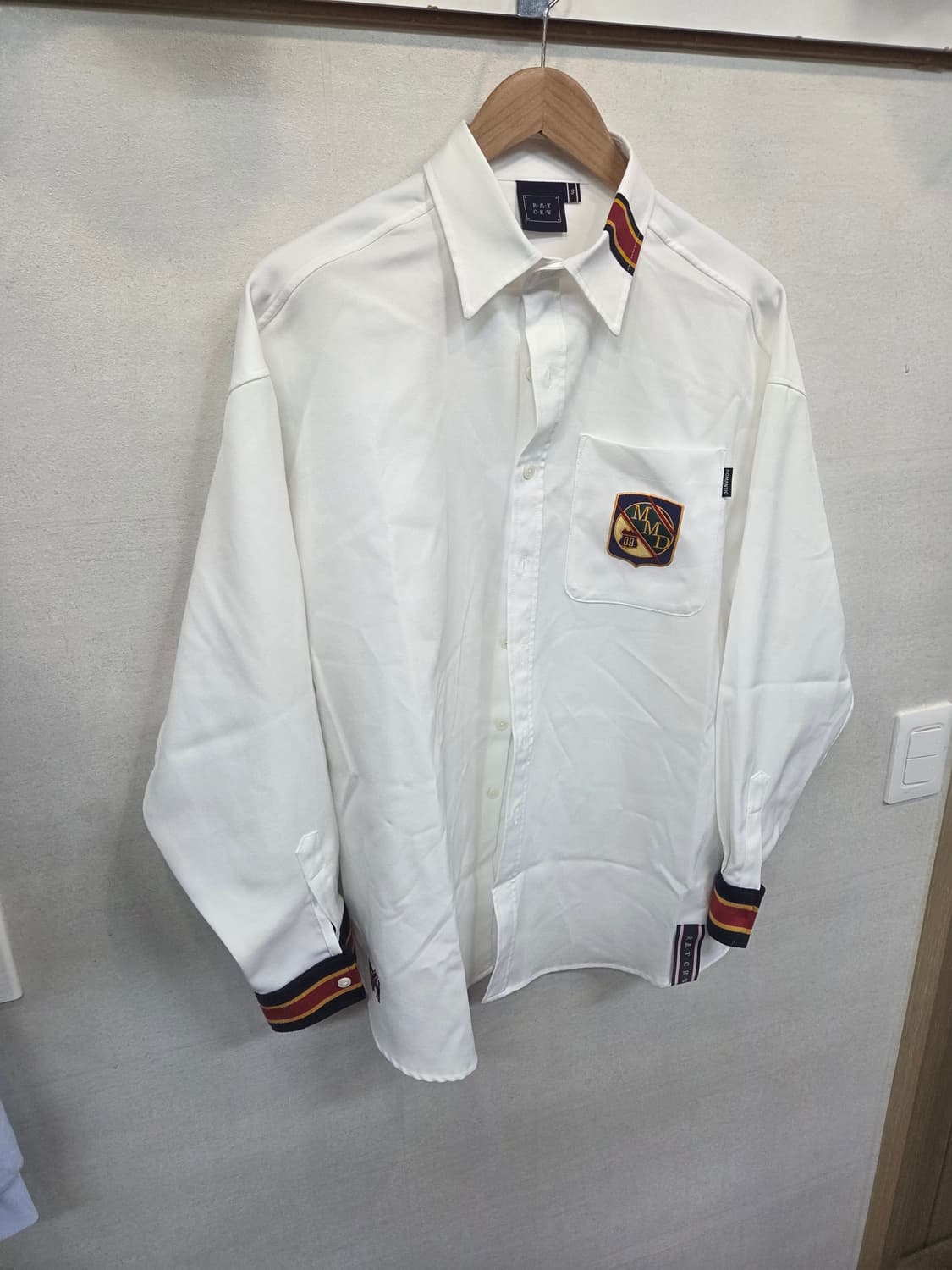 로맨틱크라운 스트라이프 커프스 셔츠긴팔 s 오버핏  상품이미지6