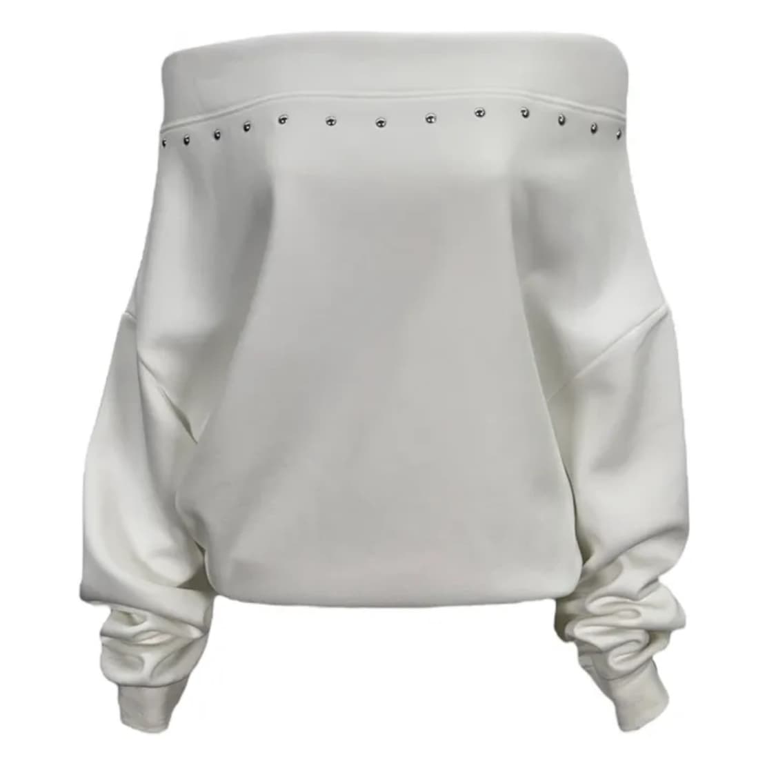 스터드 오프숄더 맨투맨 상품이미지1