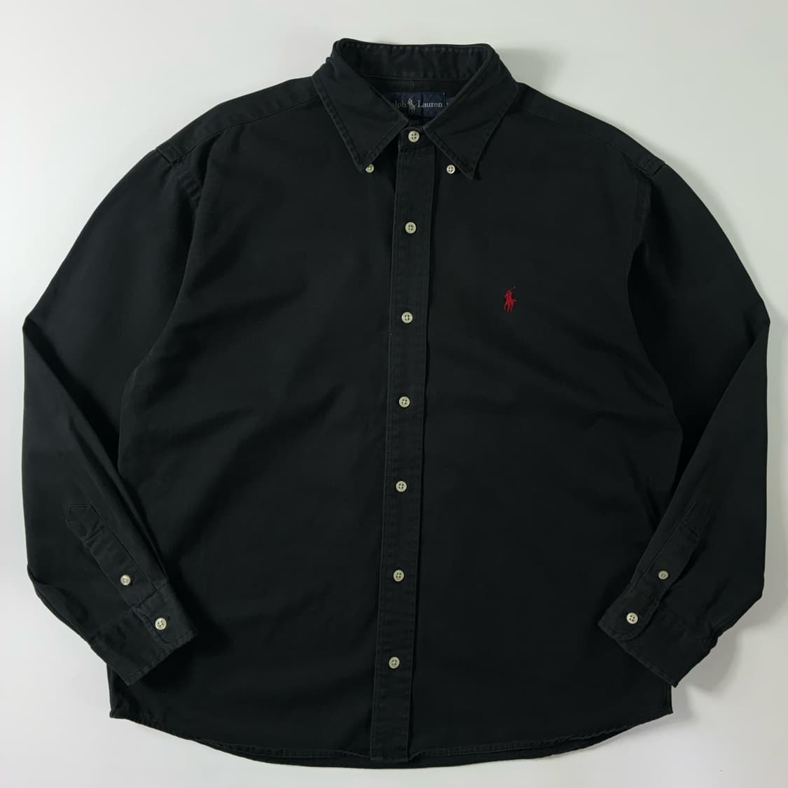 Polo  폴로 랄프로렌 자수 블레이크 코튼 블랙 셔츠   상품이미지1