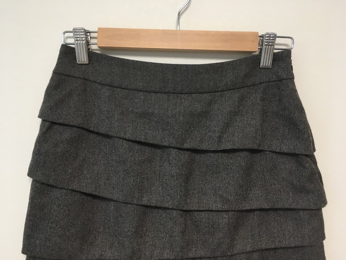 vintage tiered ruffle skirt charcoal 상품이미지9