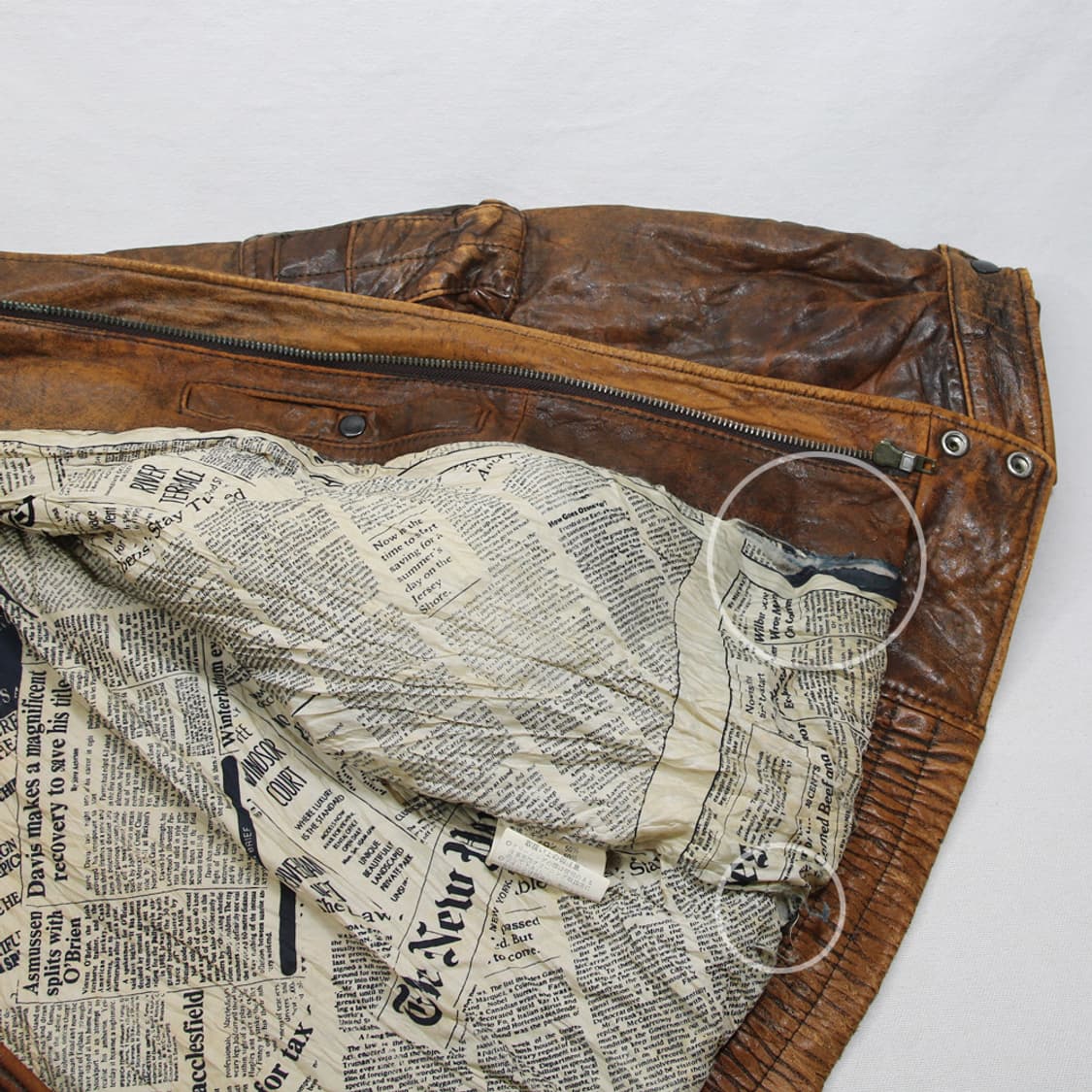 (착용컷) 양가죽 플라이트 자켓 (남성용 103) 상품이미지10