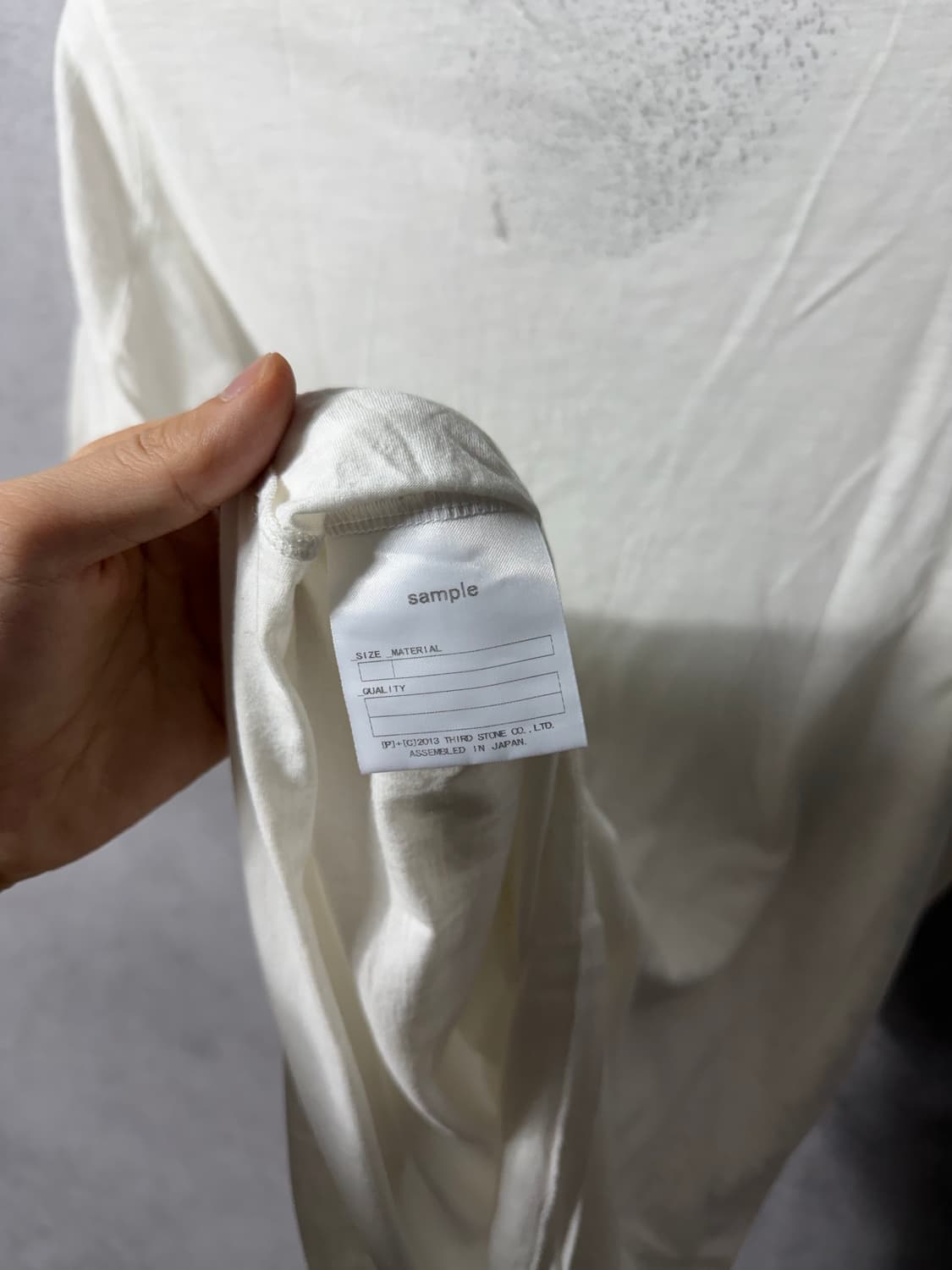 Julius Paint Spray U-neck T-shirt 상품이미지7