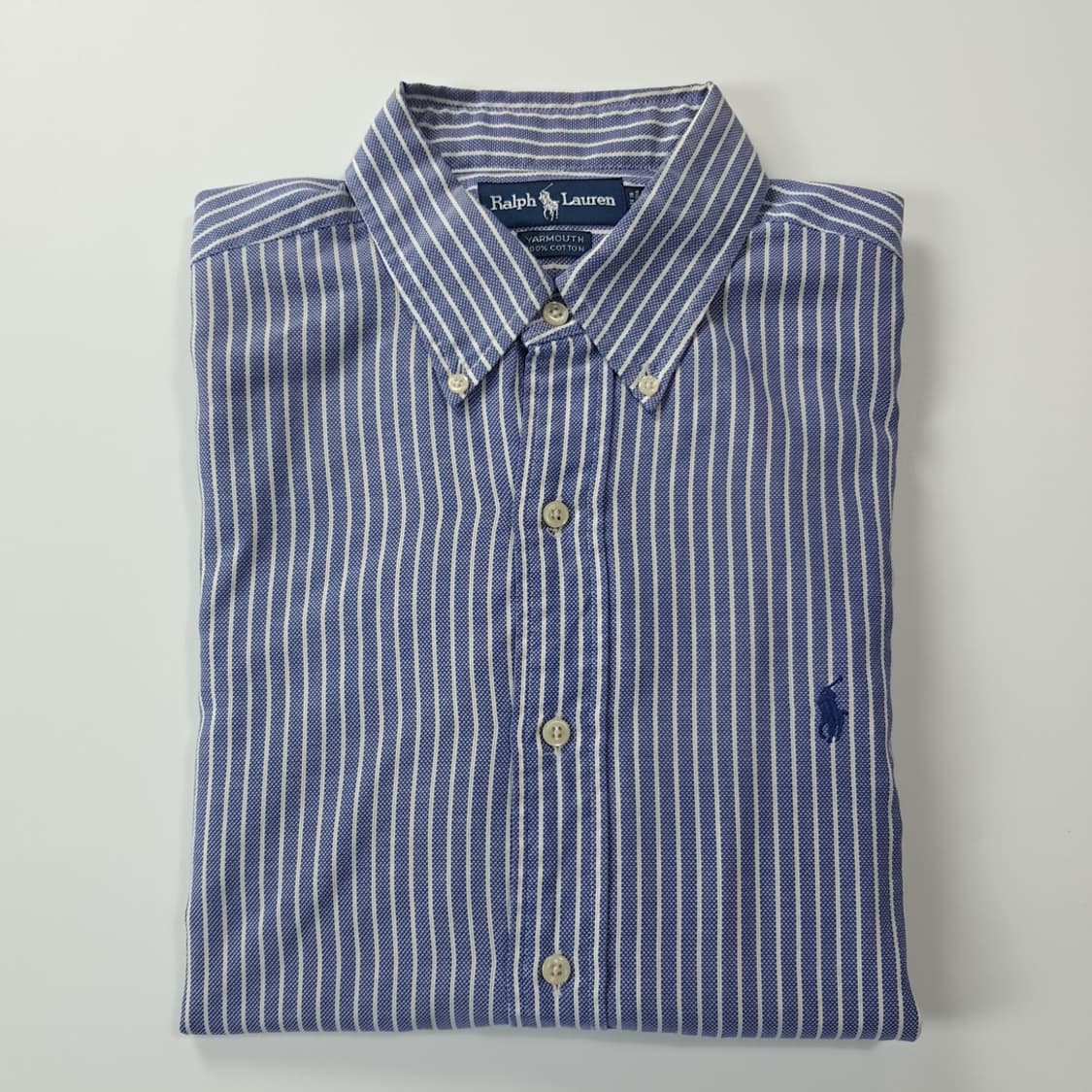 CJ276 XL 폴로 90s 블루 스트라이프 셔츠 남방 상품이미지7