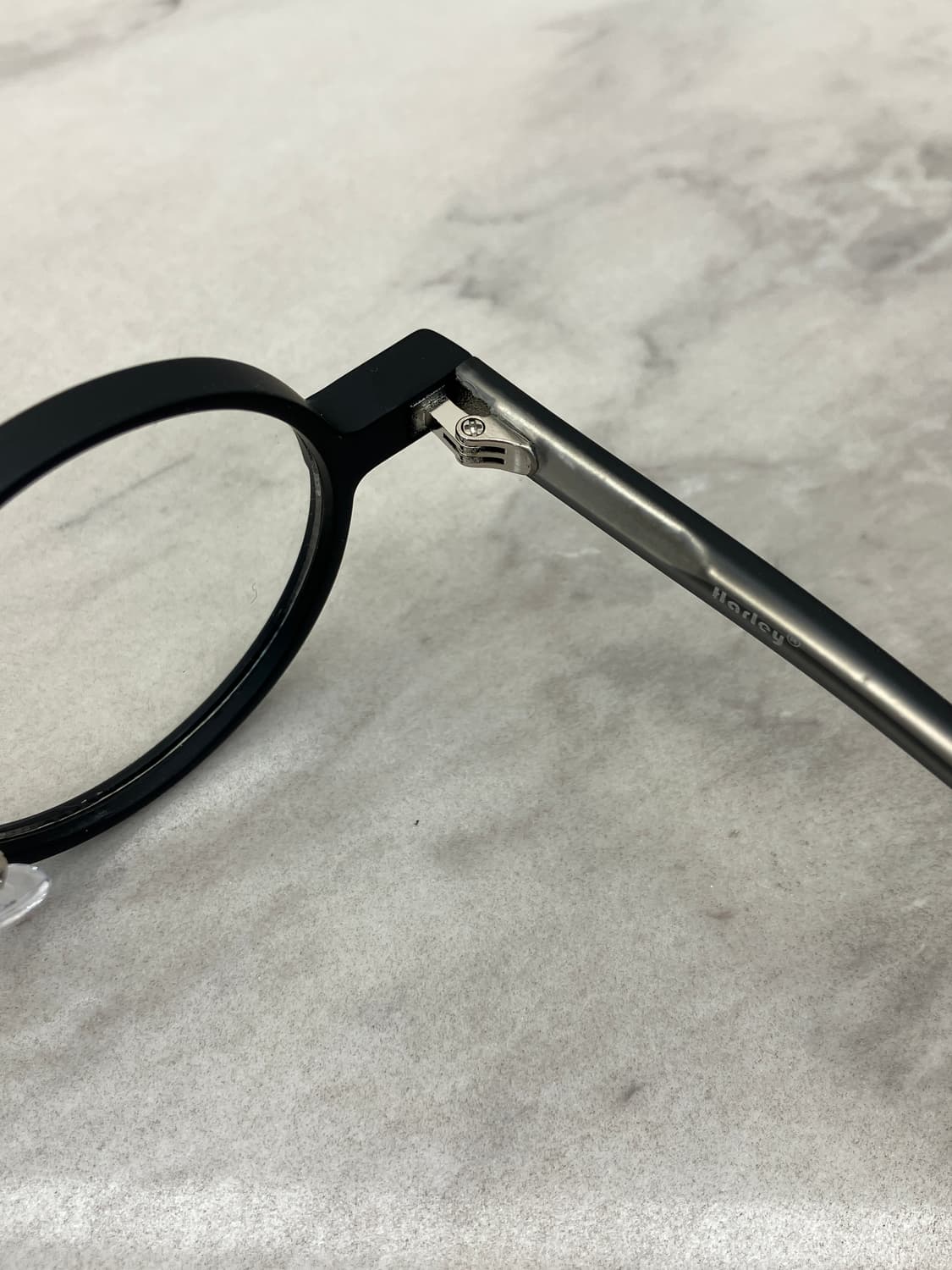 B58 HL 무광 블랙 라운드 뿔테 안경7671 상품이미지3