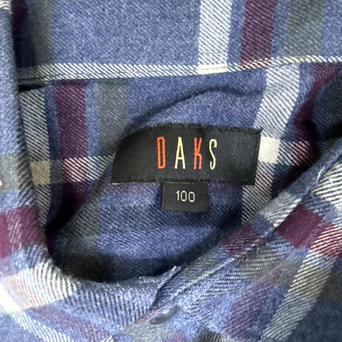 100 닥스 체크 긴팔 셔츠 0225T1 상품이미지3