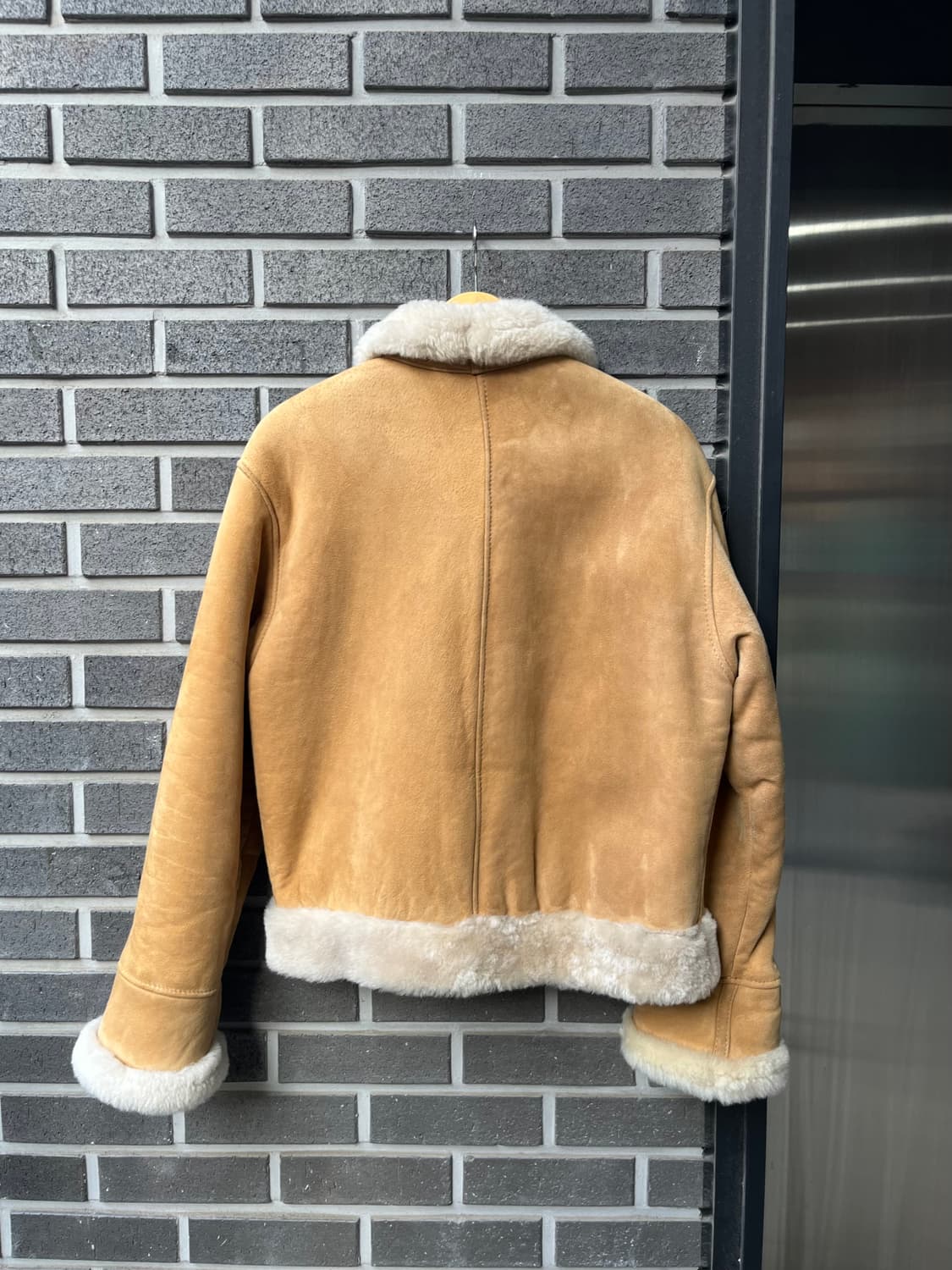 90s MASSINI EXCLUSIVE 리얼 양가죽 시어링 자켓 상품이미지5