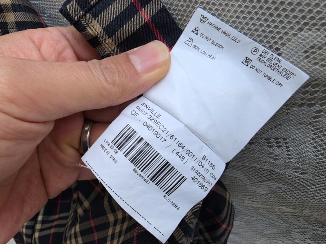 버버리 엔빌 노바체크 셔츠 상품이미지8