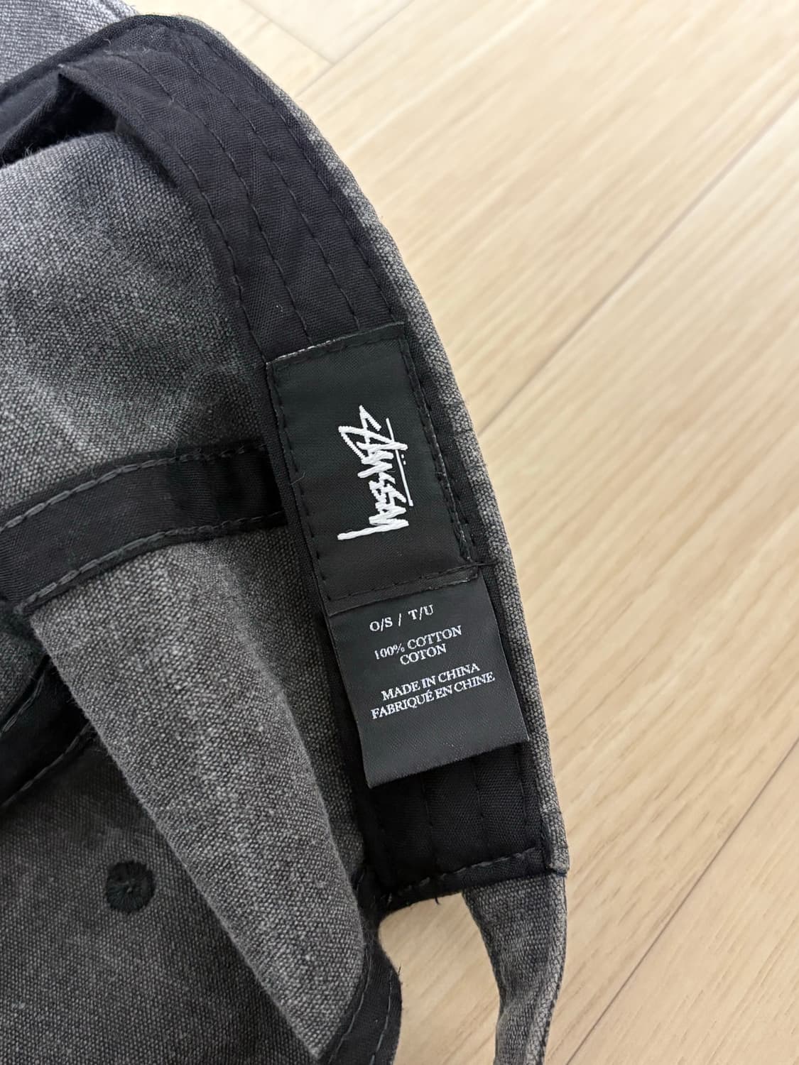 스투시 모자 볼캡 Stussy 그레이 워싱 빈티지 피그먼트 챠콜 상품이미지8