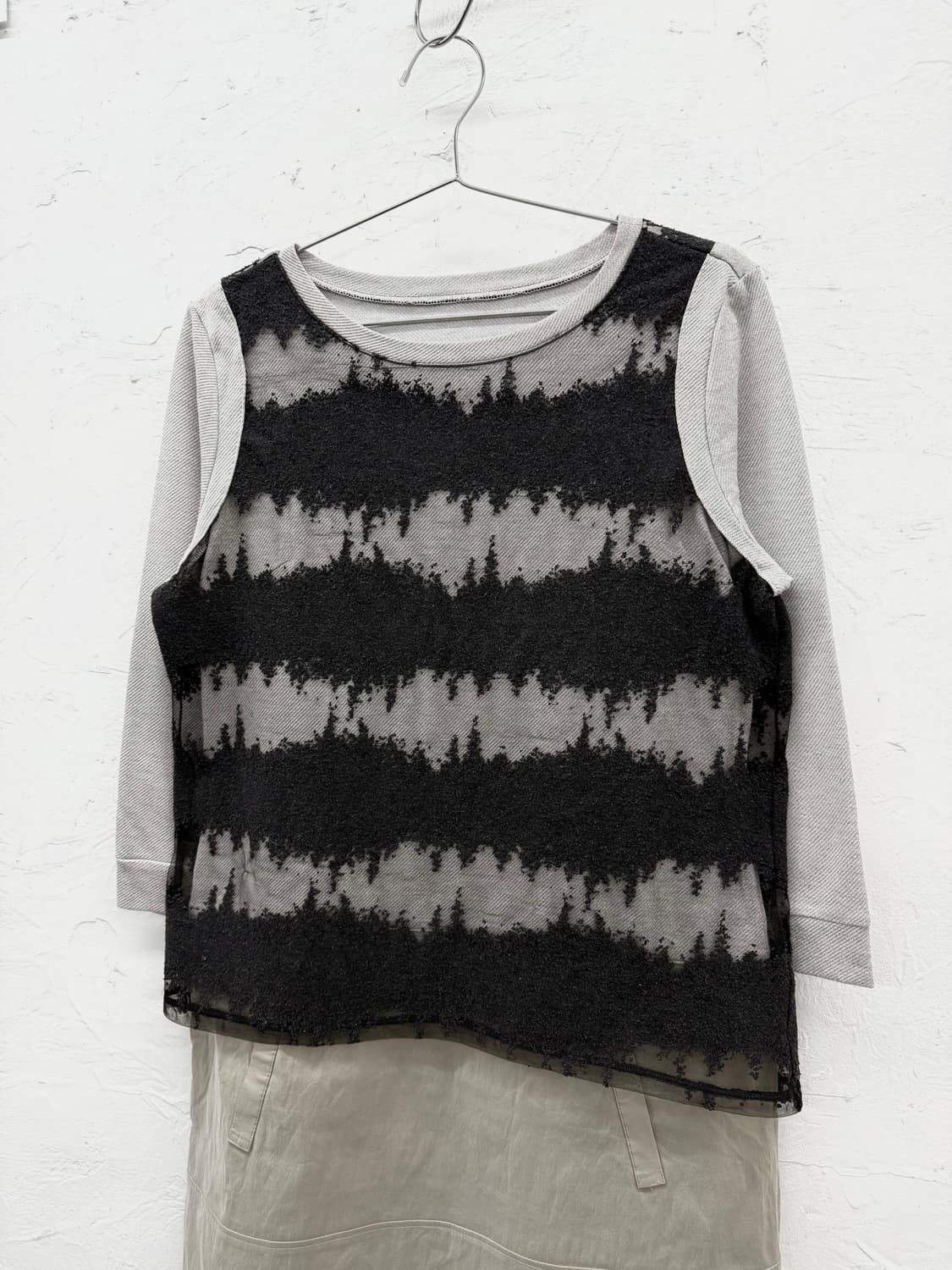 gabardine k.t 레이어드 튜닉 탑 상품이미지2