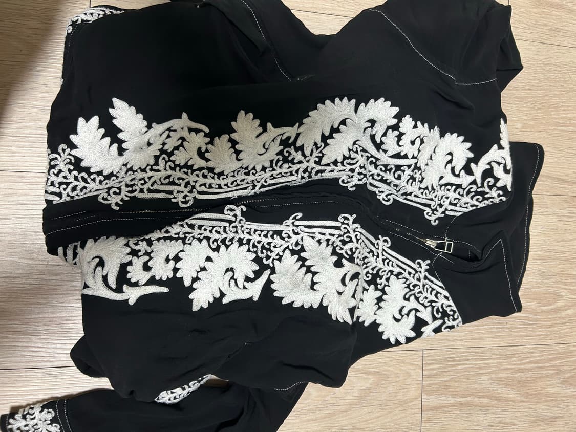 bed j.w. ford 20ss 화이트 스티치 블랙 자켓 상품이미지6