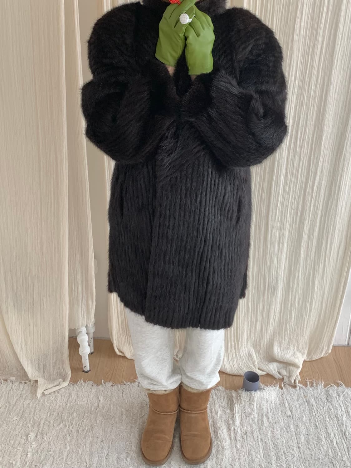 Chevron mink coat 상품이미지5