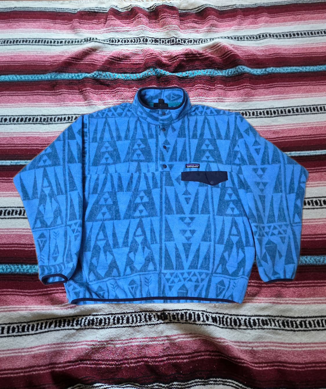 (XL)파타고니아 블루 아즈텍패턴 신칠라 상품이미지1