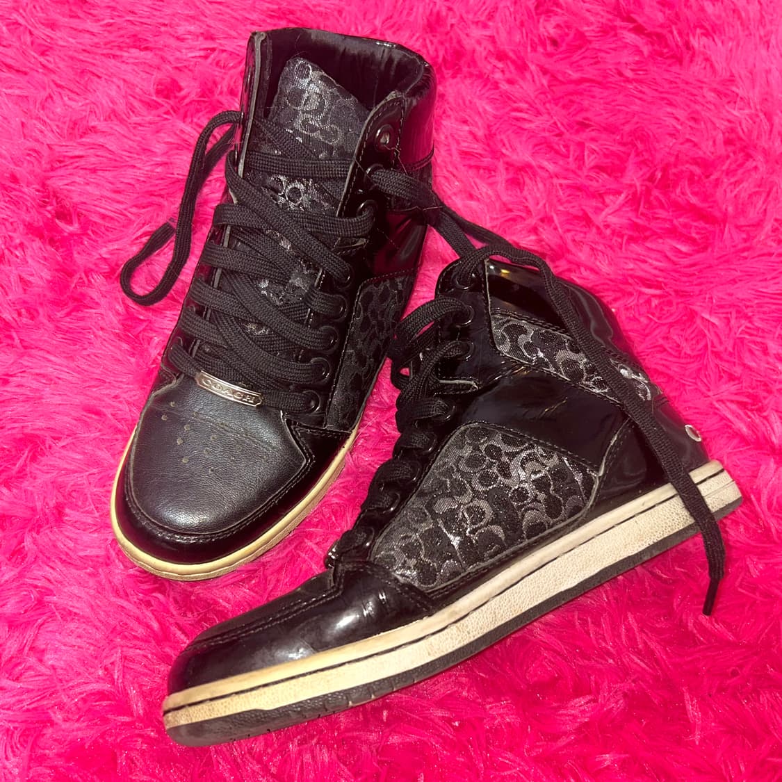 코치 시그니처 하이탑 스니커즈 갸루 오네갸루 신발 상품이미지2