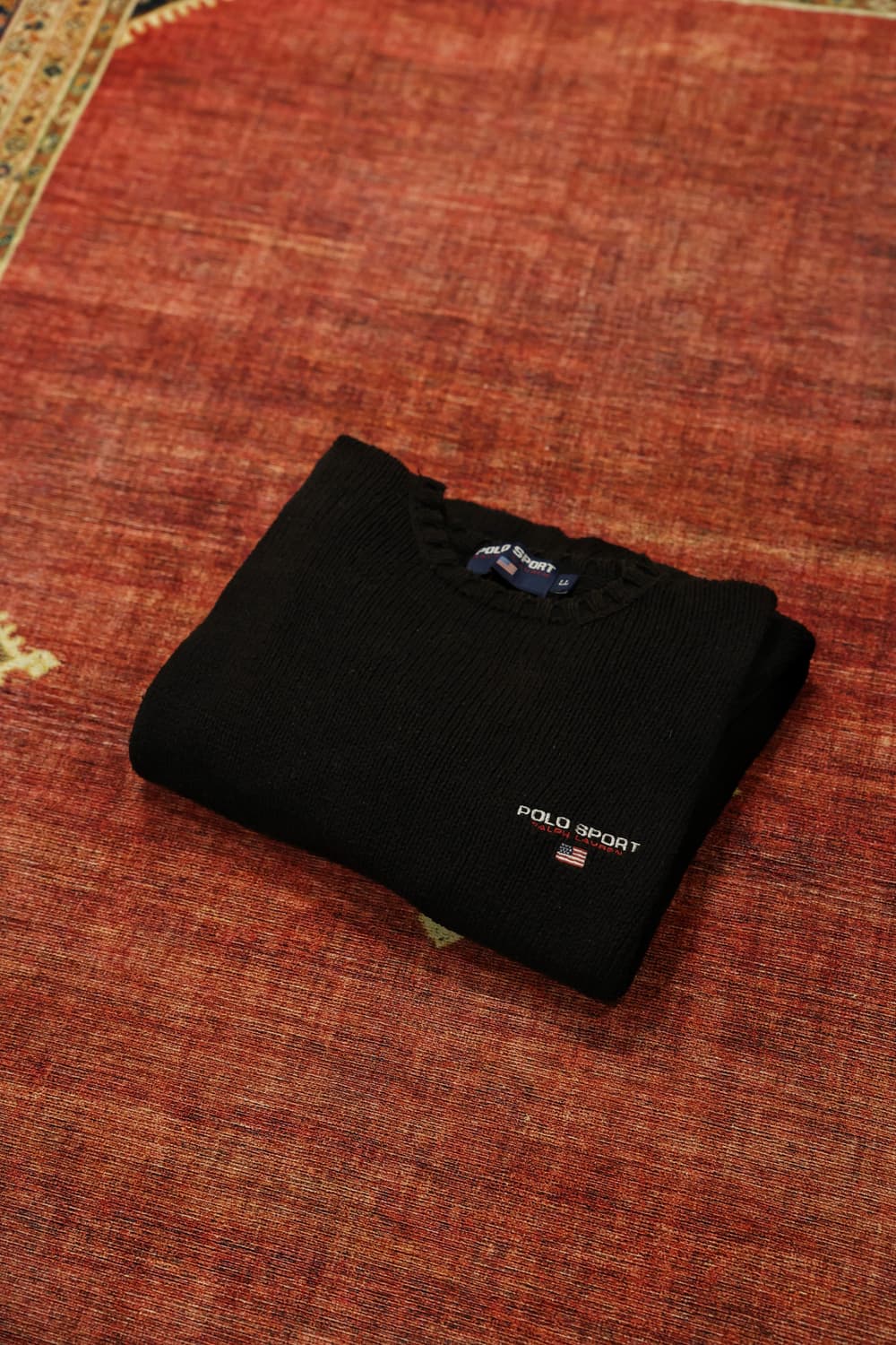 90~00s 빈티지 폴로 스포츠 블랙 니트 판매 상품이미지10