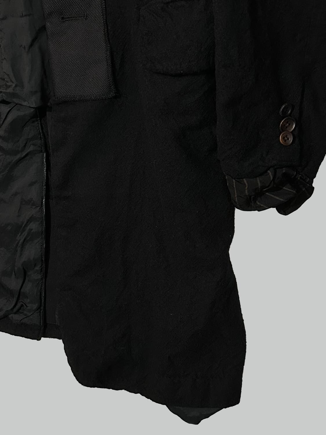 준야 와타나베 23aw 축융 울 패치워크 코트 상품이미지6