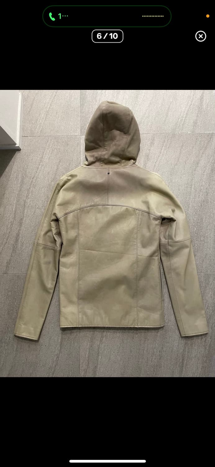 쉽스킨 하이넥 후디드 러프컷 자켓 상품이미지3