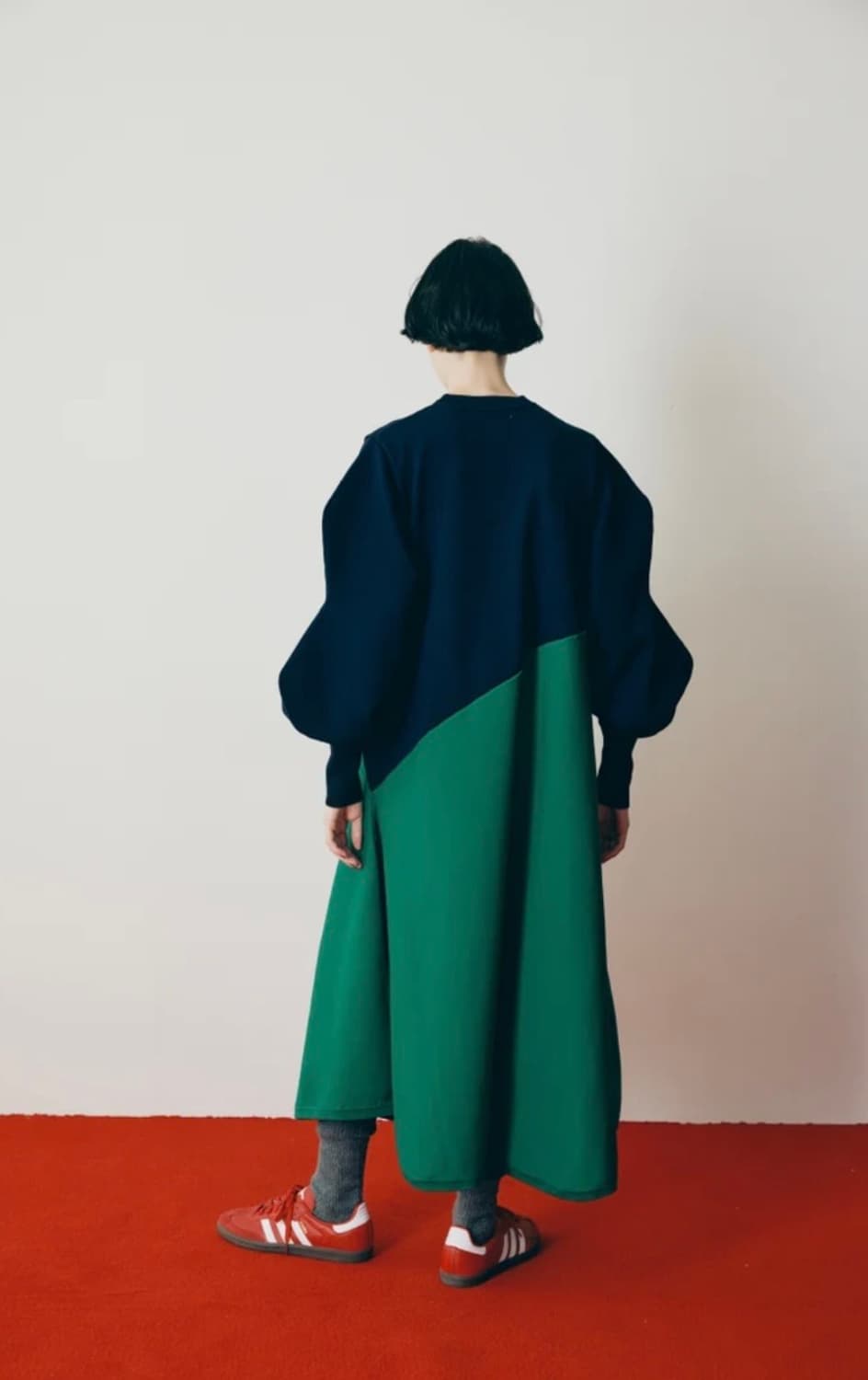 HeRIN.CYE 헤린사이 비대칭 원피스(엔폴드,사카이스타일) 상품이미지3