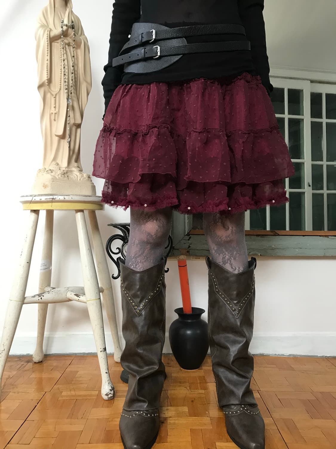 vintage frill skirt (free) 상품이미지1