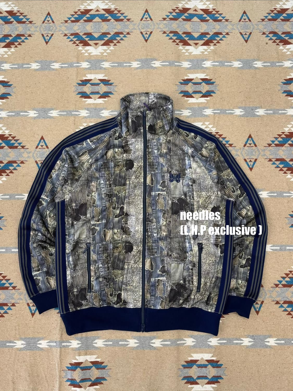 [L] 니들스 L.H.P 별주 보로 프린팅 트랙 자켓  상품이미지1