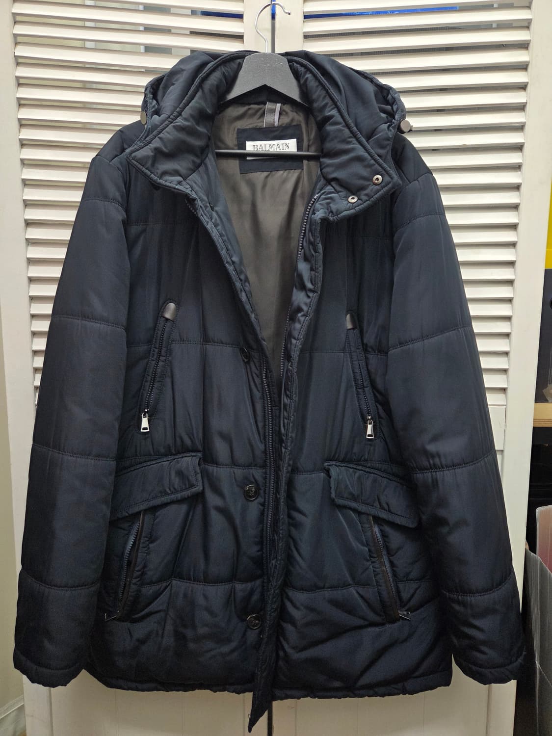 발망 가죽 트리밍 패딩 점퍼 상품이미지2