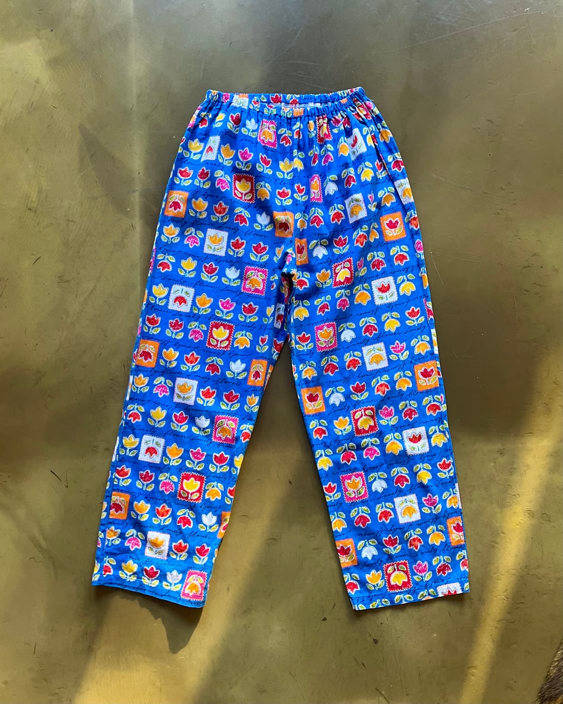 JPN Vintage Floral Art Pattern Pants 상품이미지4