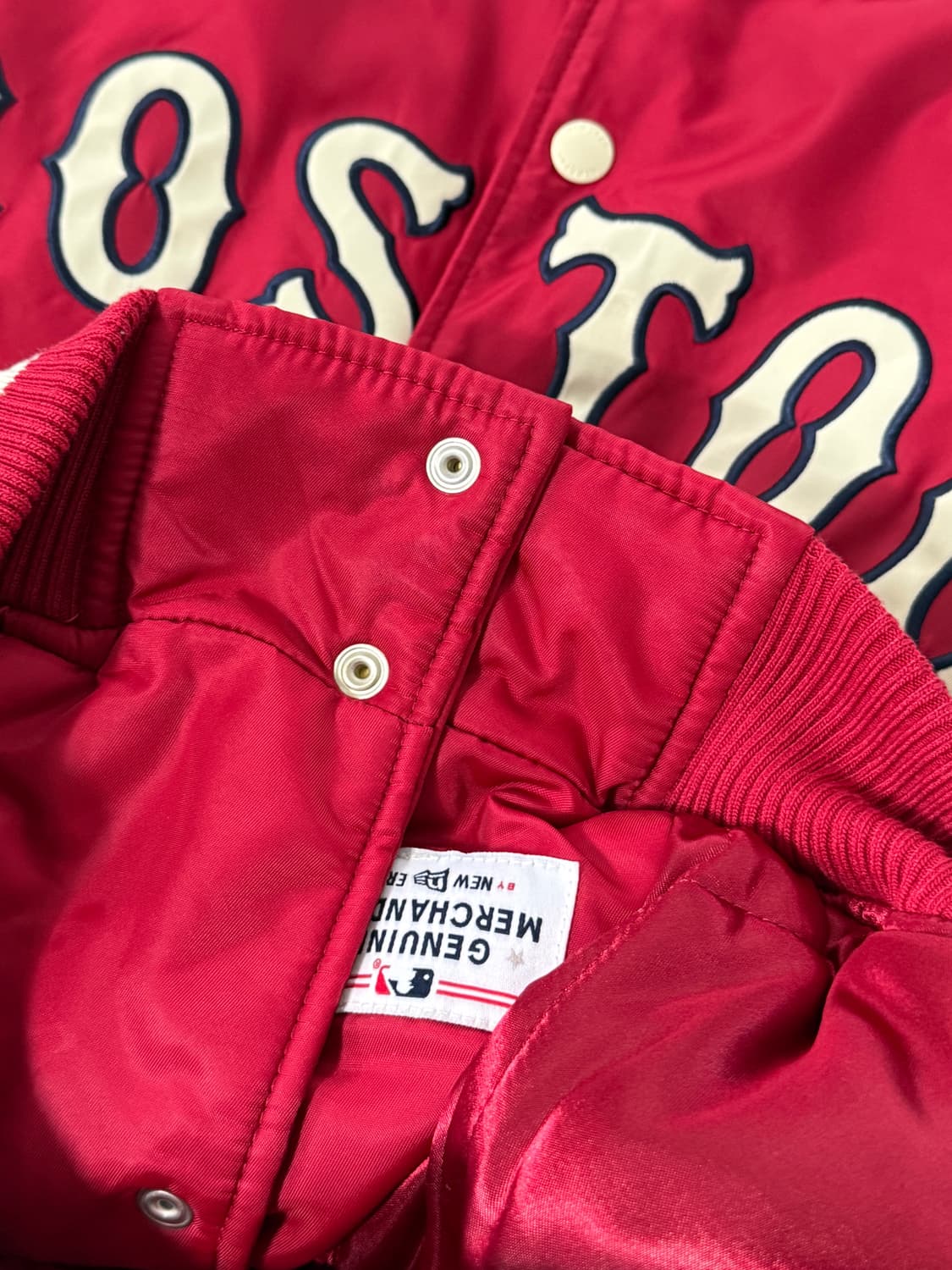 뉴에라 루즈핏 보스턴 레드삭스 빅로고 바시티 자켓 상품이미지6