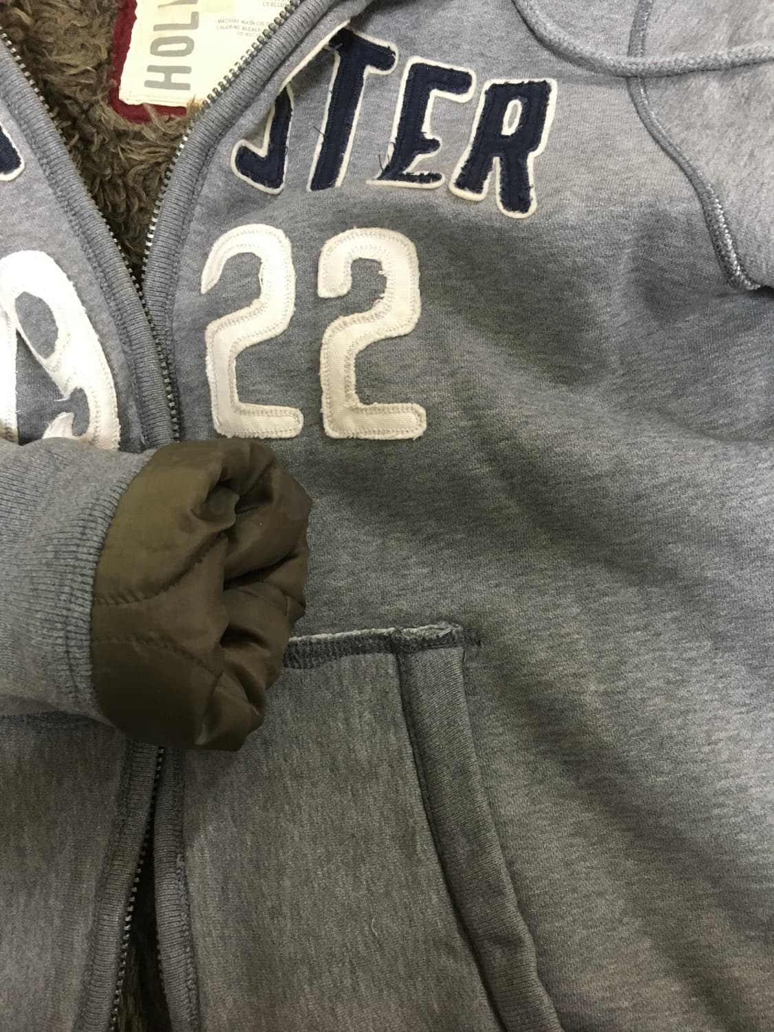 홀리스터 퍼 후드집업 상품이미지4