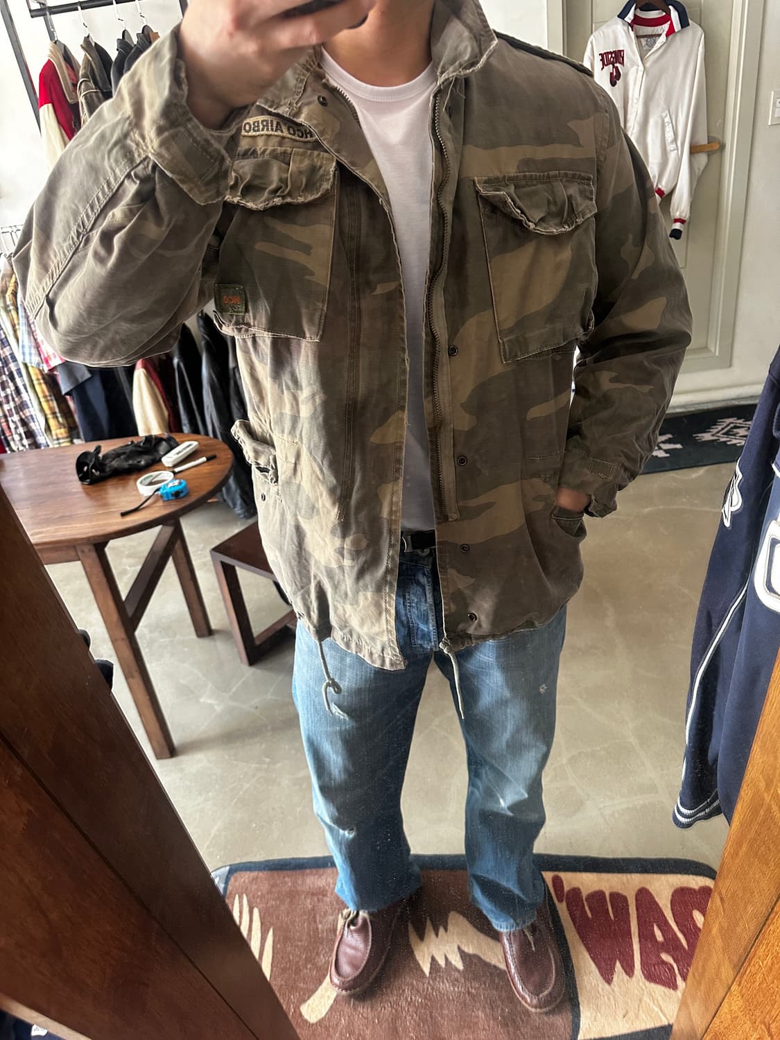 00s 홀리스터 HCO AIRBORNE 커스텀 카모 필드자켓 상품이미지1