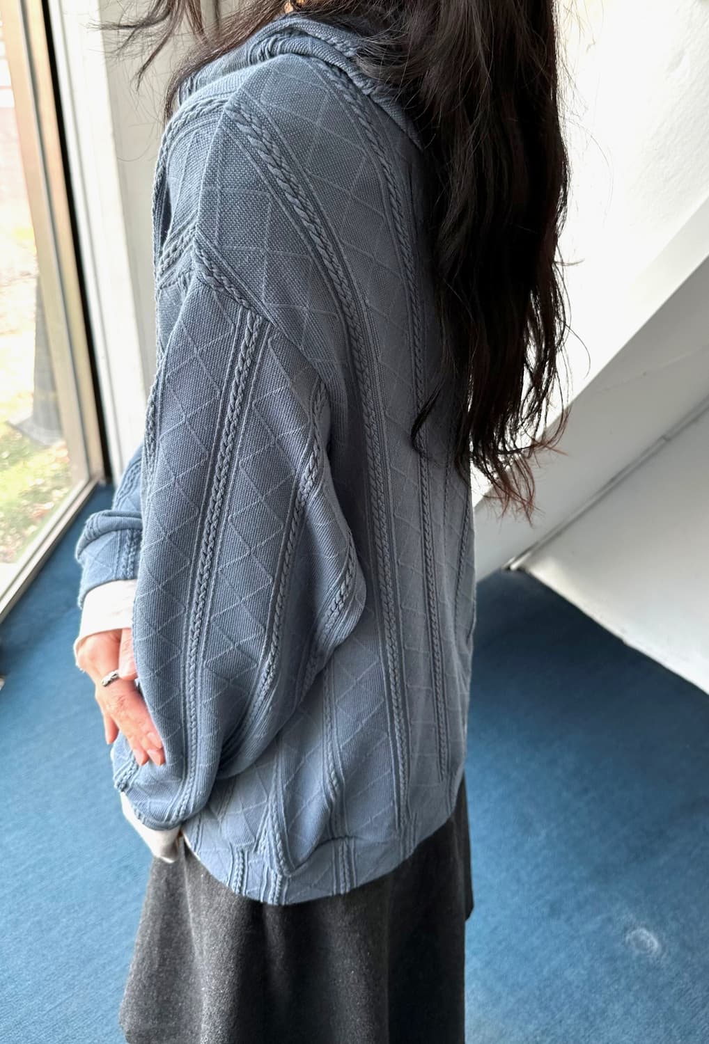 Jacquard knit hooded top 상품이미지9