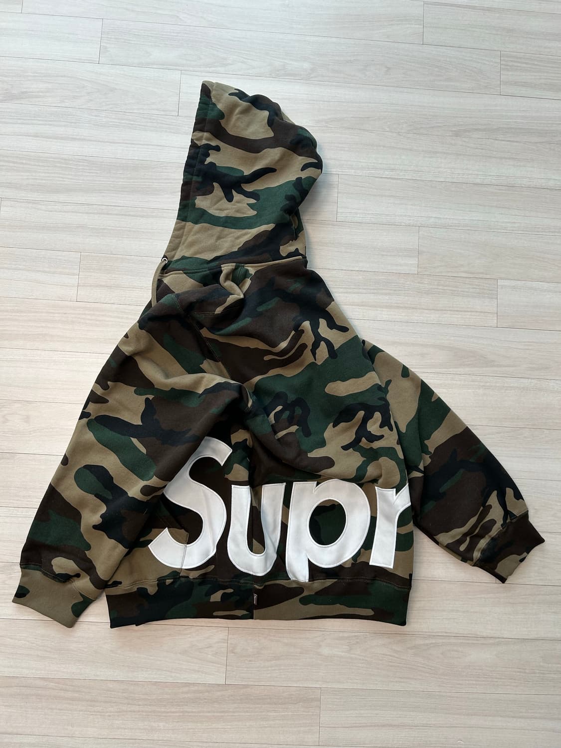 (XL) 슈프림 빅 로고 후드집업 25ss 상품이미지8