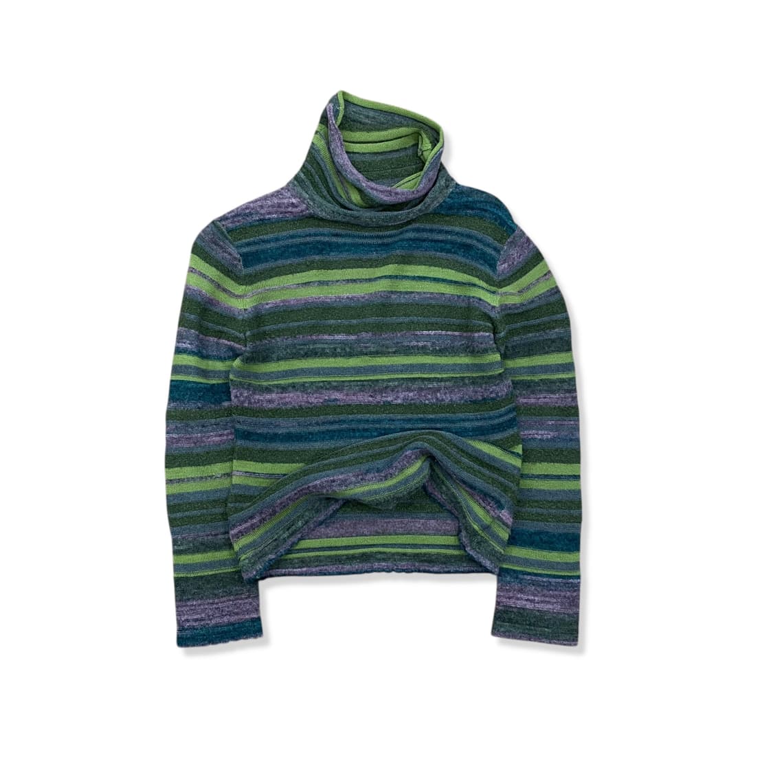 Multi Khaki Stripe Wool Regular Top 상품이미지1